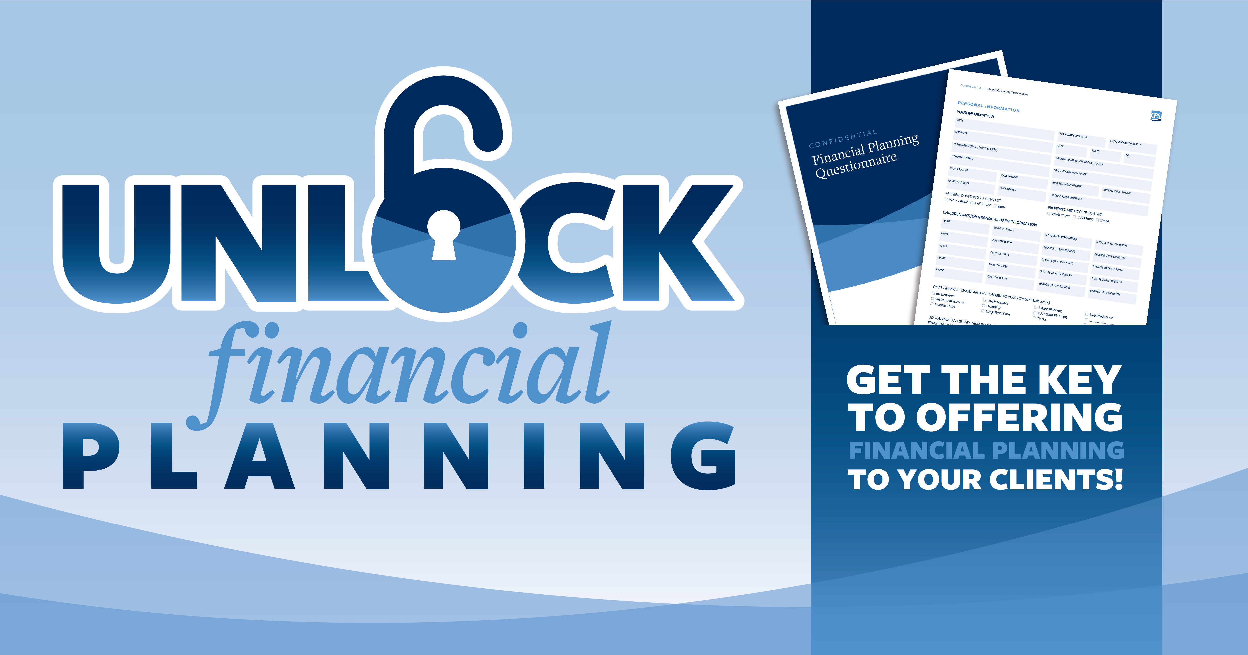 Unlock PFP with our Financial Planning Questionnaire